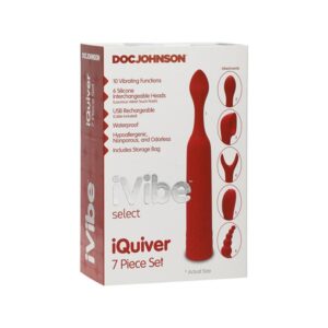 Doc Johnson iQuiver vibratorius (raudona)