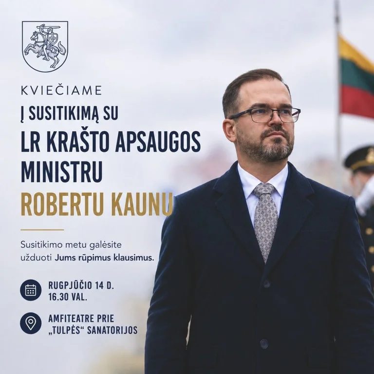 Birštone – nemokamas susitikimas su ministru rugpjūčio 14-ąją: ką svarbu žinoti