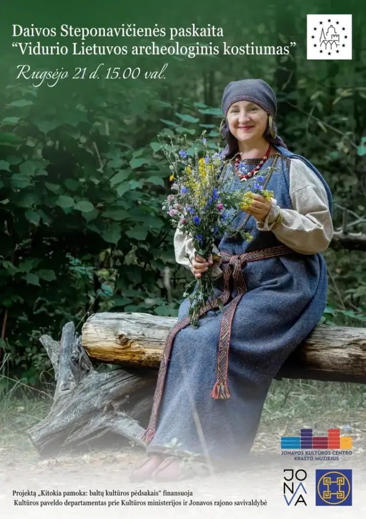 Jonavos muziejuje – paskaita apie Vidurio Lietuvos archeologinį kostiumą rugsėjo 21-ąją