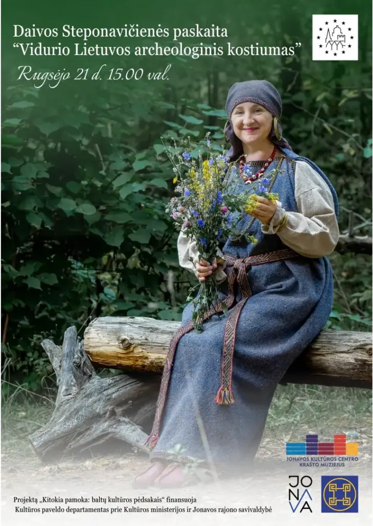 Jonavos muziejuje – paskaita apie Vidurio Lietuvos archeologinį kostiumą rugsėjo 21-ąją