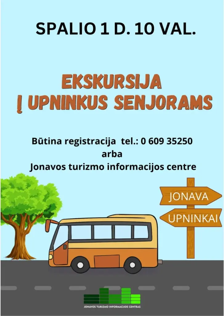 Senjorų ekskursija į Upninkus spalio 1-ąją: išvykimas iš Jonavos, būtina registracija